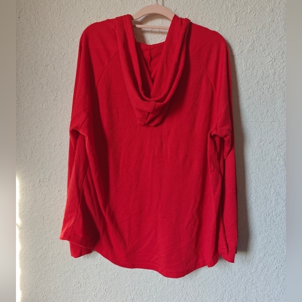 NWT unisex Waffle Knit Hooded Sweater - Picture 5 of 5